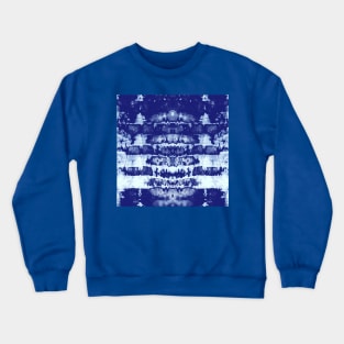 Indigo Tie-Dye Symmetry Crewneck Sweatshirt